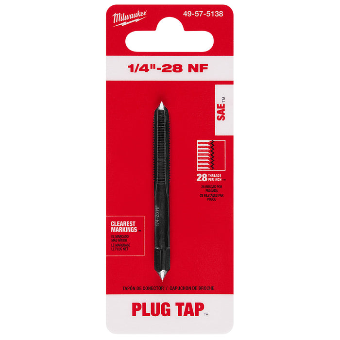 Taraud droit 1/4"-28