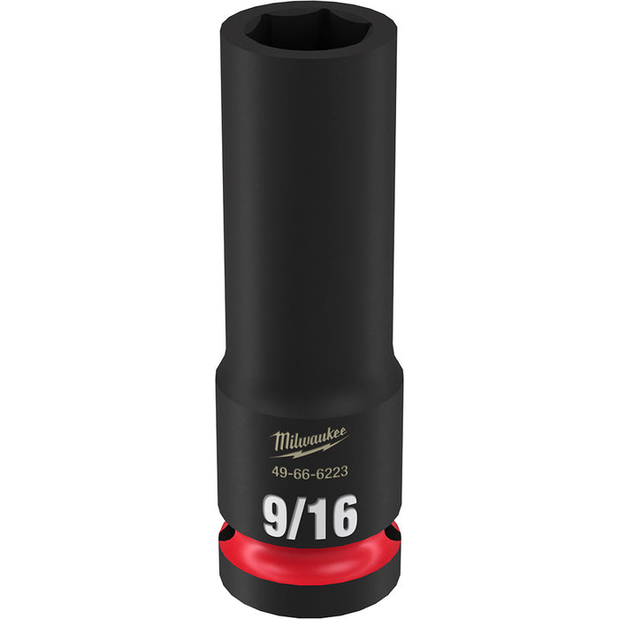 Douille à chocs profonde (9/16", prise 1/2") à 6 pans