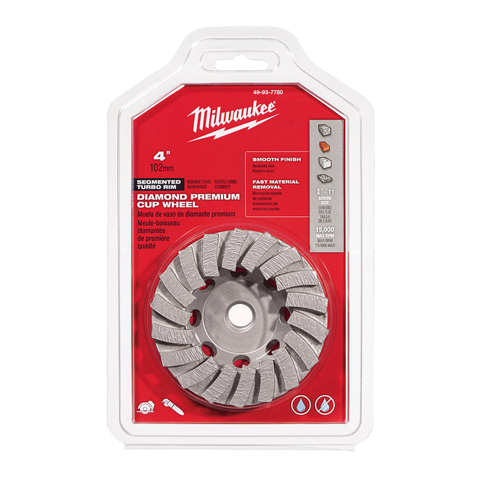 Meule boisseau diamantée 4"
