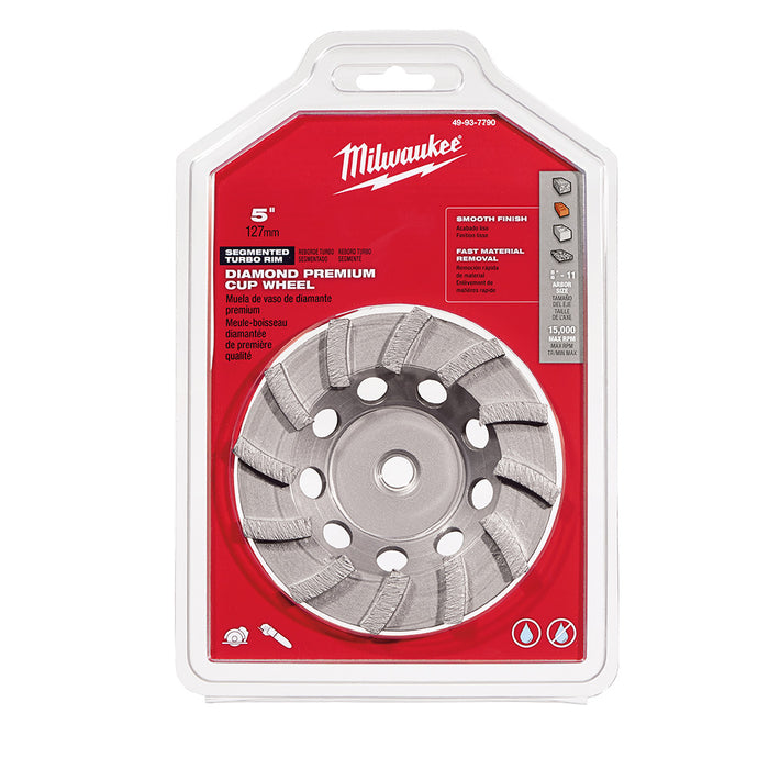 Meule boisseau diamantée 5"