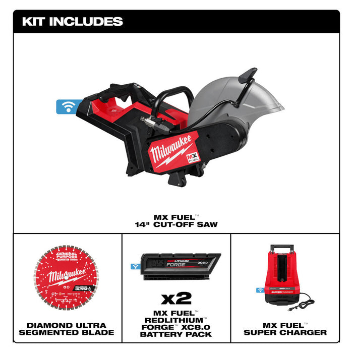 Ensemble de scie à tronçonner 14" MX FUEL Milwaukee