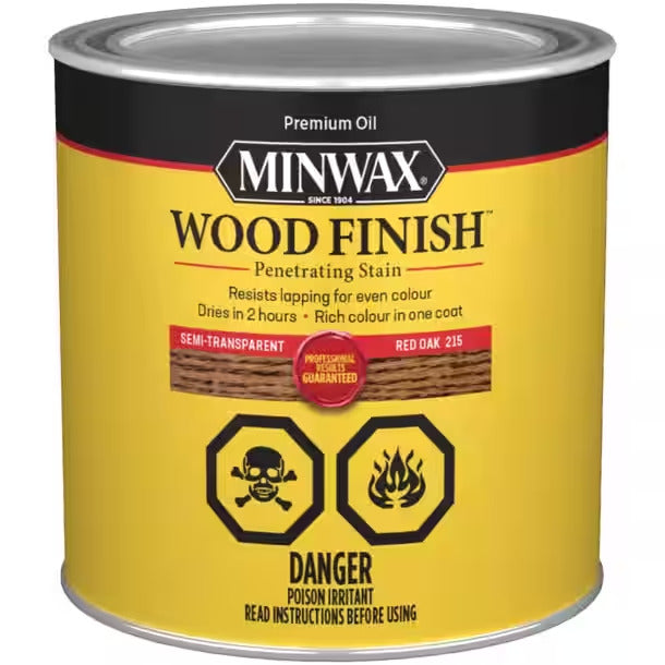Teinture pénétrante à l'huile pour le bois Minwax - Chêne rouge - 236 mL