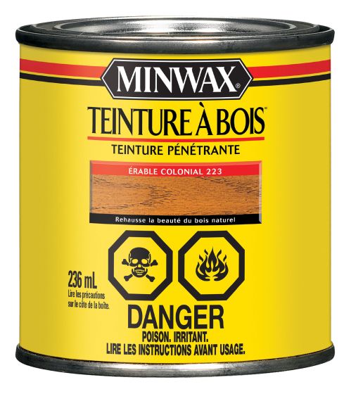 Teinture pénétrante à l'huile pour le bois Minwax - Érable colonial - 236 mL