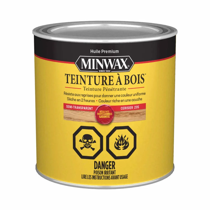 Teinture pénétrante à l'huile pour le bois Minwax - Cerisier - 236 mL