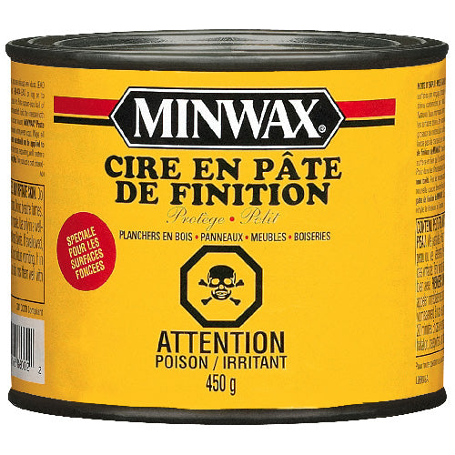 Cire à finition en pâte - Surfaces foncées - 450 g Minwax
