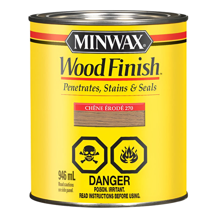 Teinture intérieure à l'huile pour bois - Semi transparente - Chêne érodé - 946 mL Minwax - Quincaillerie G.H. Berger