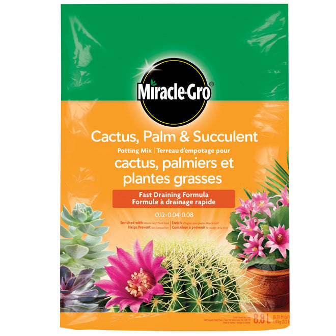 Terreau d'empotage pour cactus et succulent Miracle-Gro - 8.8 L