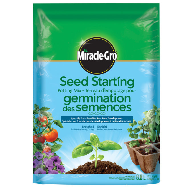 Terreau de démarrage pour germinations et semences Miracle-Gro - 8.8 L