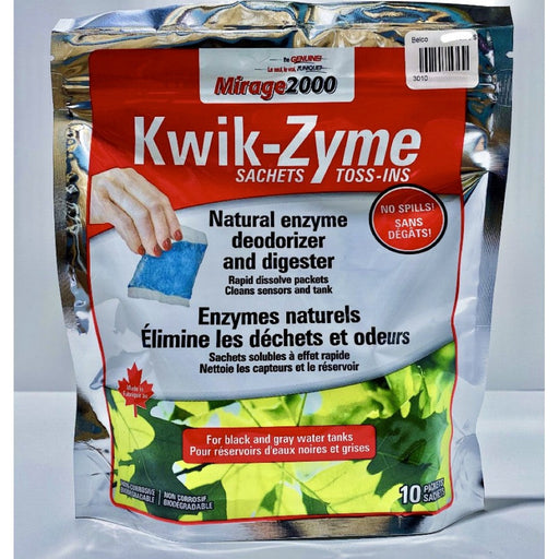 Enzymes Kwik Zyme pour déchets et odeurs - Paquet de 10 Mirage 2000 - Quincaillerie G.H. Berger