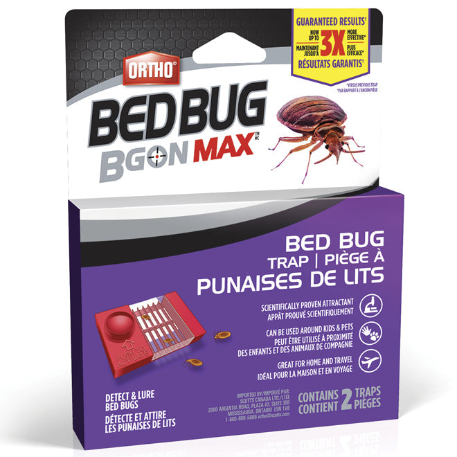 Pièges à punaises de lit Bed Bug Bgon MAX - Paquet de 2 Ortho