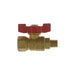 Valve à bille en laiton mini 1/4" (F) NPT X 1/4" (M) NPT PlomSource - Quincaillerie G.H. Berger