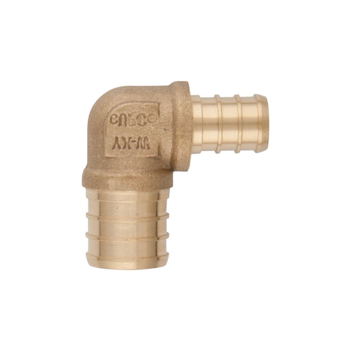 Coude 90º en laiton 3/4" Pex X 1/2" Pex PlomSource - Quincaillerie G.H. Berger