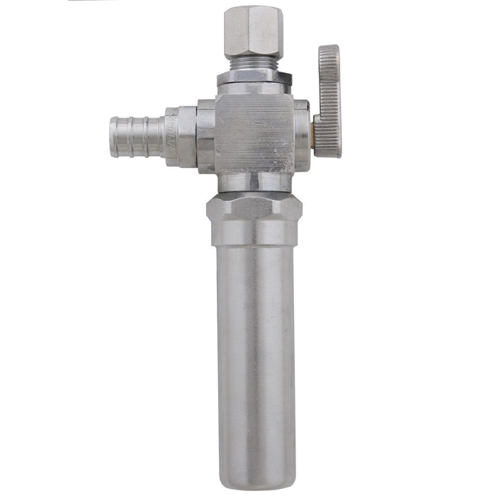 Valve angulaire 1/2" Pex X 3/8" comp avec antichocs PlomSource - Quincaillerie G.H. Berger