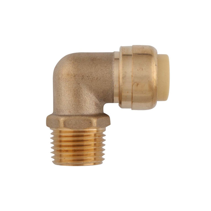 Coude en laiton 90º 1/2" MPT X 1/2" Sharkbite PlomSource - Quincaillerie G.H. Berger