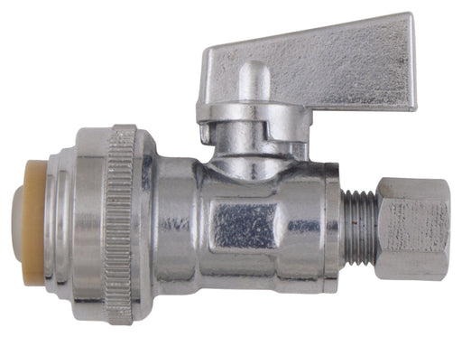 Valve miniature droite 1/2" X 1/4" compression PlomSource - Quincaillerie G.H. Berger