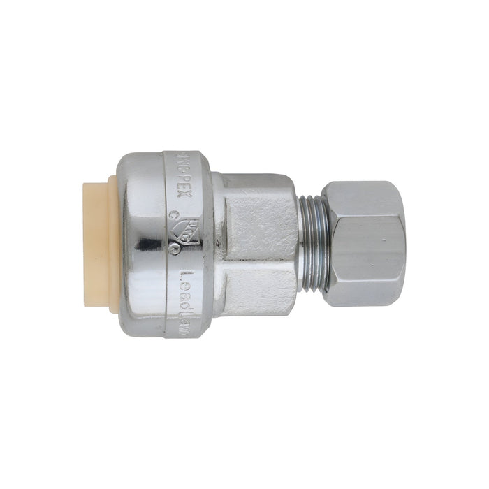 Adaptateur droit 1/2" Sharkbite à 3/8" comp PlomSource - Quincaillerie G.H. Berger