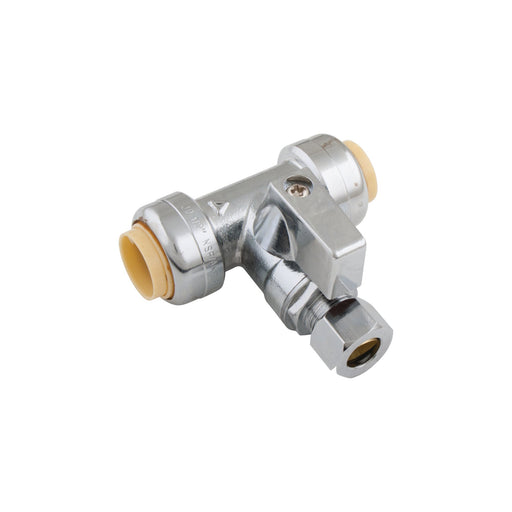 Valve à bille en T 1/2" SB X 3/8" comp PlomSource - Quincaillerie G.H. Berger