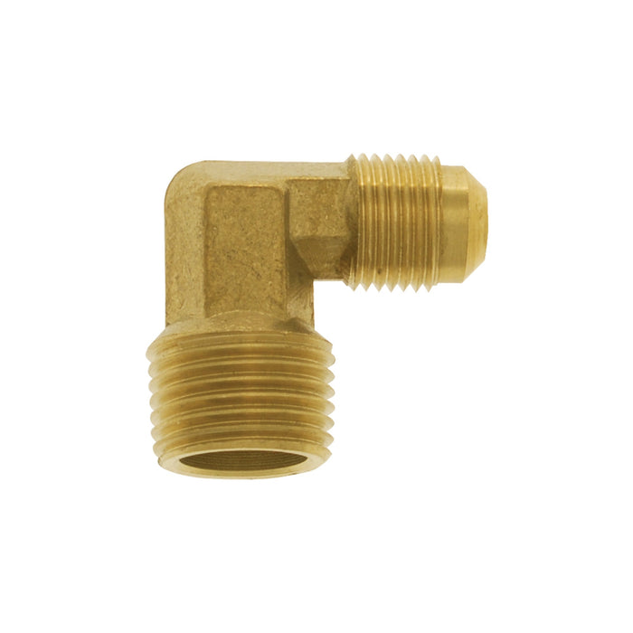 Coude 90º en laiton 3/8" évasé X 1/4" (M) NPT PlomSource - Quincaillerie G.H. Berger