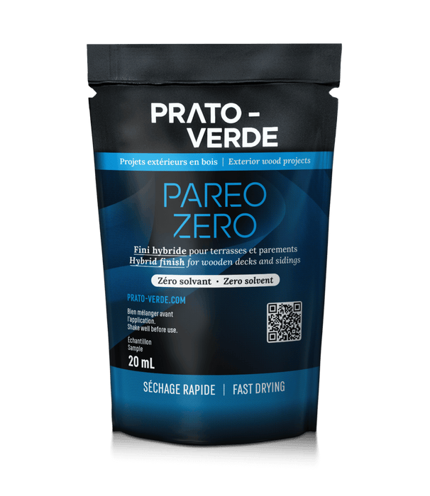 Échantillon d'huile de finition extérieure pour bois Pareo - Incolore - 20 mL Prato-Verde