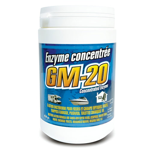 Enzymes concentrées GM-20 - 454 g Les produits de plomberie GM inc. - Quincaillerie G.H. Berger