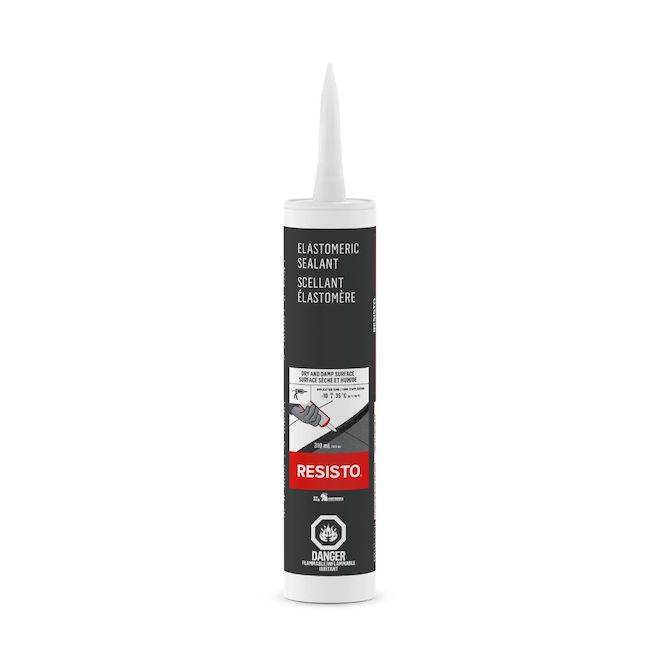 Scellant élastomère tout-usage - Noir - 310 mL Resisto