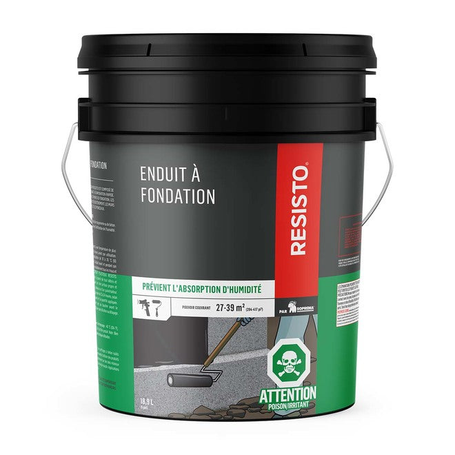 Enduit à fondation Resisto sans fibre - 18.9 L