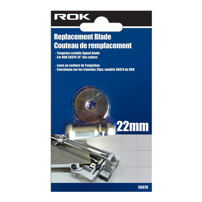 Lame 22 mm pour coupe-carreaux de 24" ROK