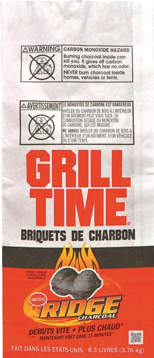 Briquettes de charbon Grill Time 8.3 lb Royal Oak - Quincaillerie G.H. Berger