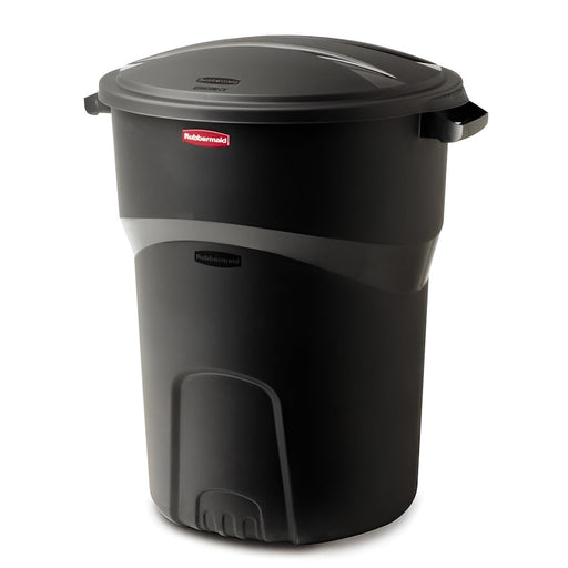 Poubelle Rubbermaid noire avec couvercle 121 L - Quincaillerie G.H. Berger
