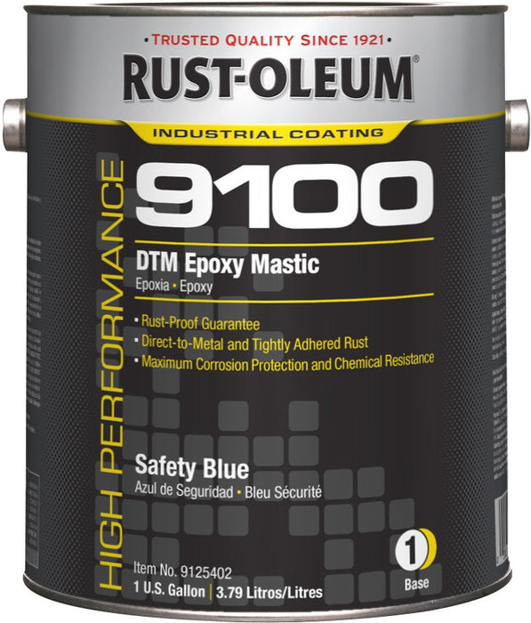 Mastic d'époxy DTM système 9100 Rust Oleum - Bleu sécurité - 3.78 L