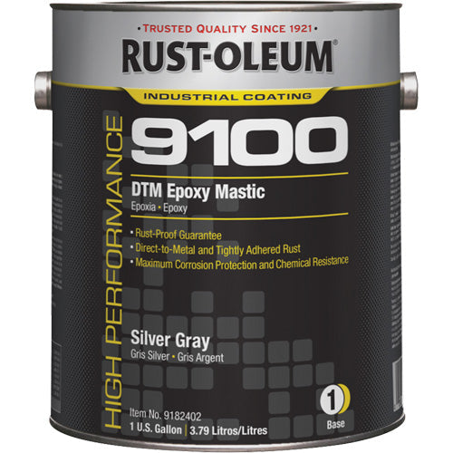 Mastic d'époxy DTM système 9100 Rust Oleum - Gris argent - 3.78 L