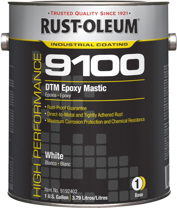 Mastic d'époxy DTM système 9100 Rust Oleum - Blanc - 3.78 L