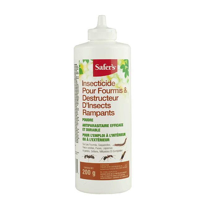 Insecticide en poudre pour fourmis et insectes rampants Safer's- 200 g