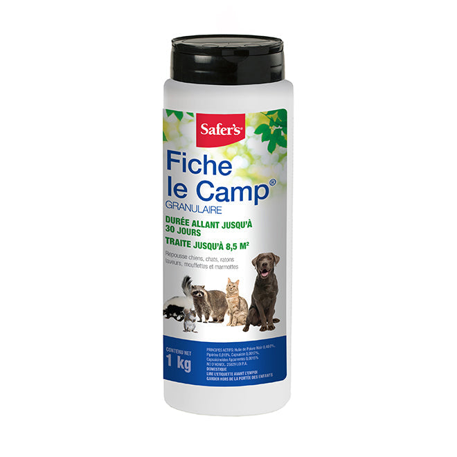 Répulsif à animaux en granules Fiche le Camp - 1 kg Safer's