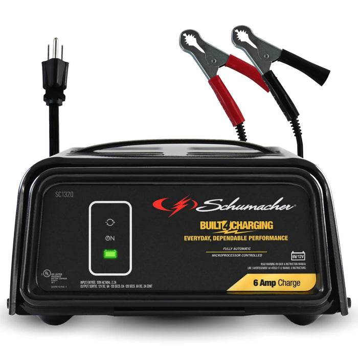 Chargeur de batterie 6 V / 12 V et 2 A / 6 A Schumacher Electric - Quincaillerie G.H. Berger
