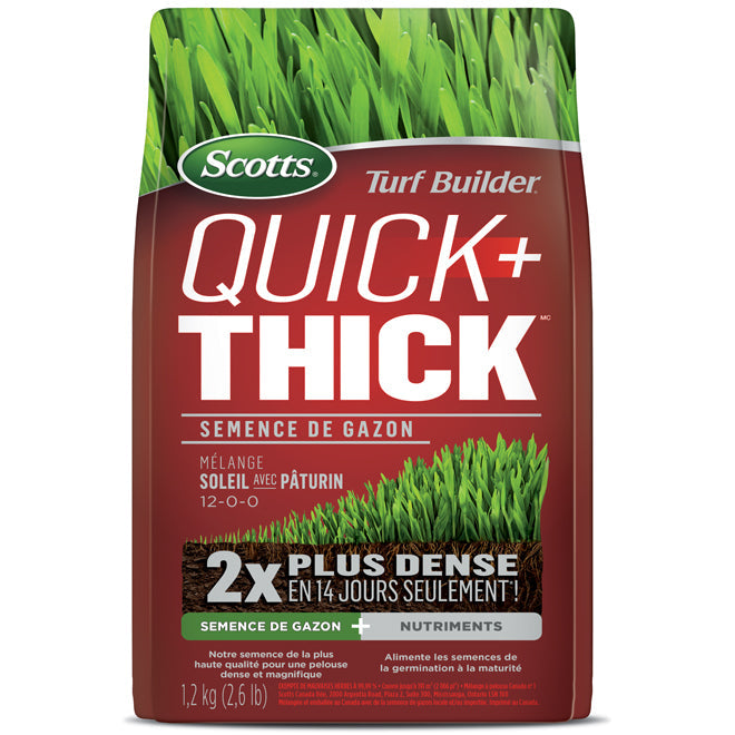 Semence à gazon Turf Builder Scotts pour zone ensoleillée - 1.2 kg