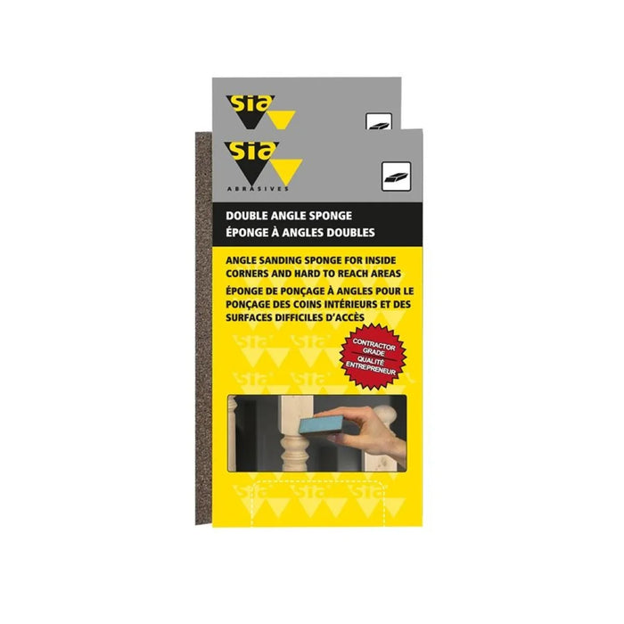 Éponge à sabler à grain moyen/fin noire 3" X 5" X 1"  Sia Abrasives