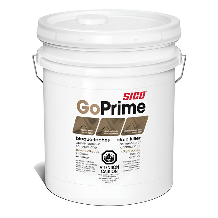 Apprêt scellant bloque-taches GoPrime intérieur et extérieur - 18.9 L SICO