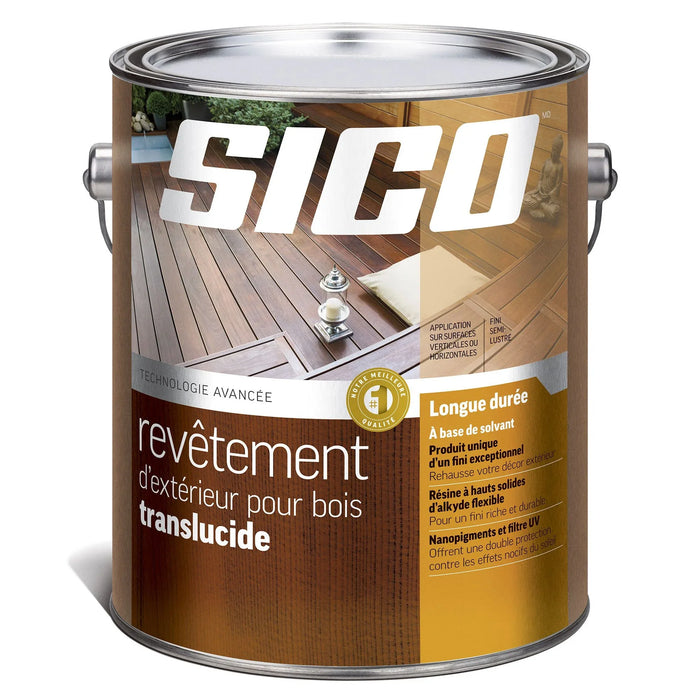 Teinture et scellant extérieur translucide Sico - Chêne - Translucide - 3.78 L SICO