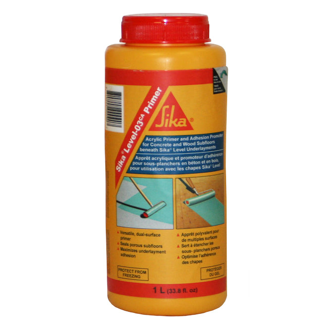 Apprêt à l'acrylique pour sous-planchers de bois ou de béton - 1 L Sika