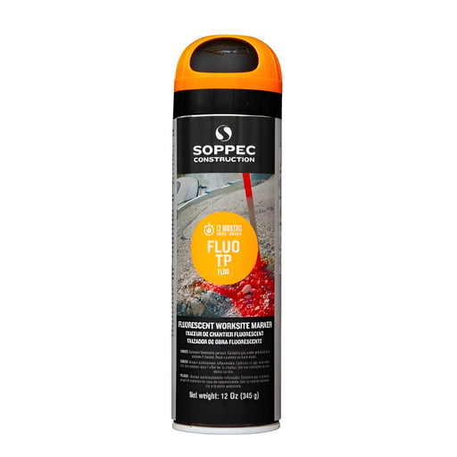 Peinture à tracer en aérosol Fluo TP - 345 g - Orange SOPPEC - Quincaillerie G.H. Berger