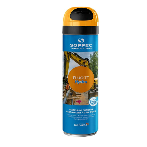 Peinture à tracer en aérosol à base d'eau Fluo TP Hydro - 460 g - Orange SOPPEC - Quincaillerie G.H. Berger