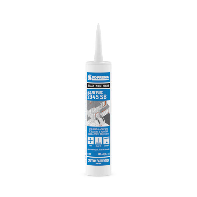 Adhésif et scellant Alsan Flex - Noir - 300 mL Soprema