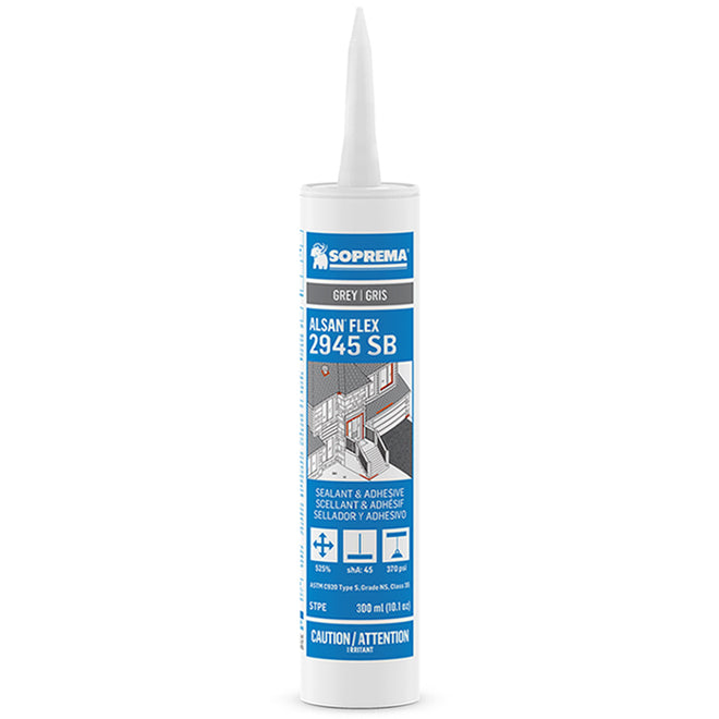 Adhésif et scellant Alsan Flex - Gris - 300 mL Soprema