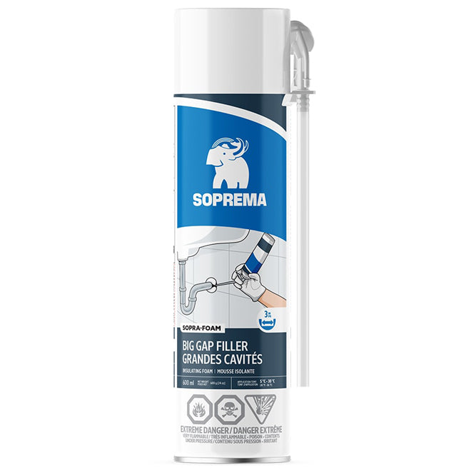 Mousse isolante Sopra-Foam pour grandes cavités - 700 mL Soprema