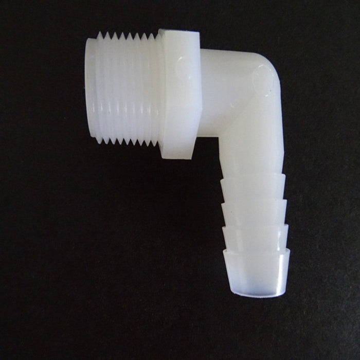 Coude 90º en nylon 1/8" cannelé X 1/8" NPT Spaenaur - Quincaillerie G.H. Berger