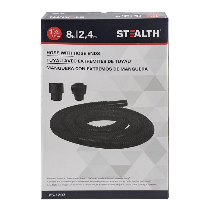 Boyau d'aspirateur avec embout, 1-1/poX8pi - Stanley