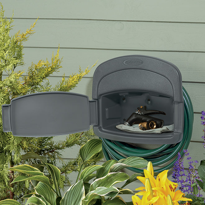 Dévidoir mural avec compartiment de rangement 5/8" X 150' CPLDHH150G - Suncast