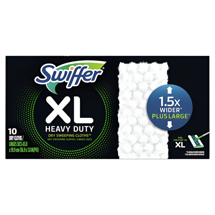 Lingettes de remplacement sèches pour balai Swiffer XL - Paquet de 10 - Quincaillerie G.H. Berger