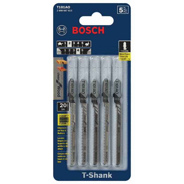 Pqt. 5 lames Clean à bois, en «T» (3-1/4"x20dpp)